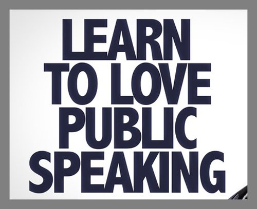 6. Public speaking