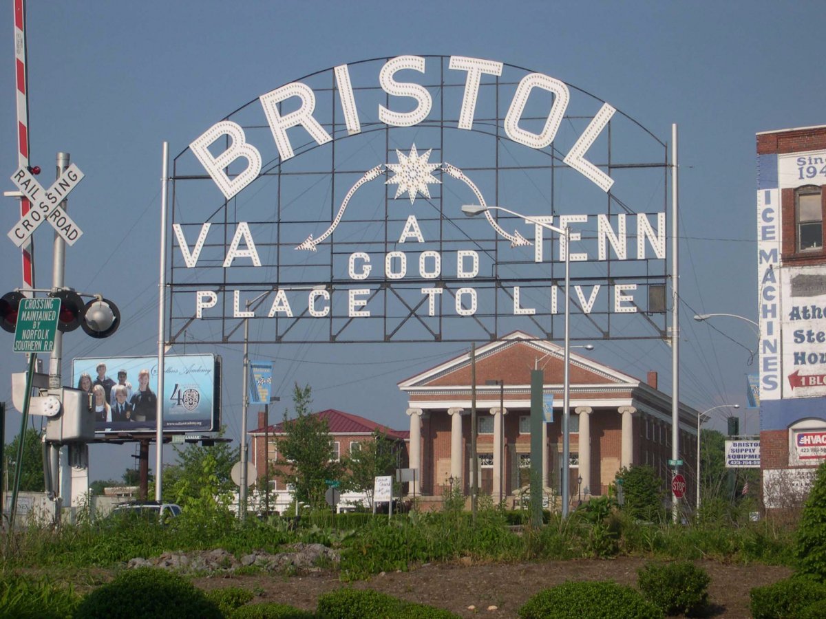 Bristol, Virginia and Tennessee