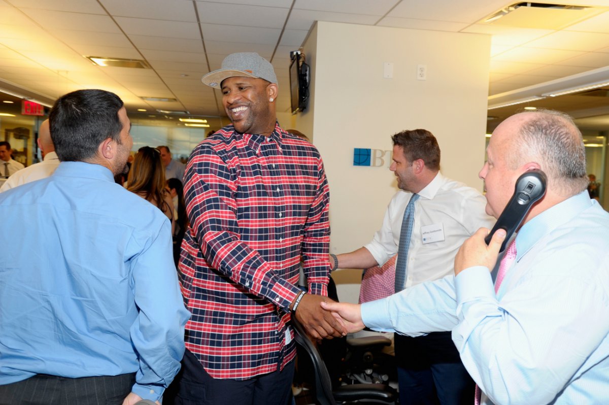 New York Yankees pitcher CC Sabathia was happy to be there.