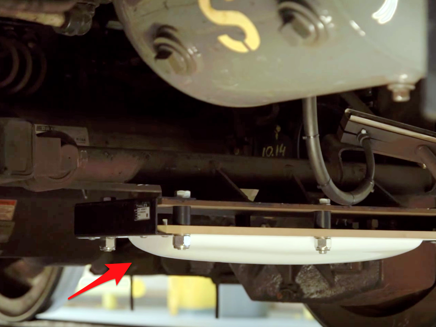 The new CBTC system attaches transponders under cars, so they can all be tracked in real time.