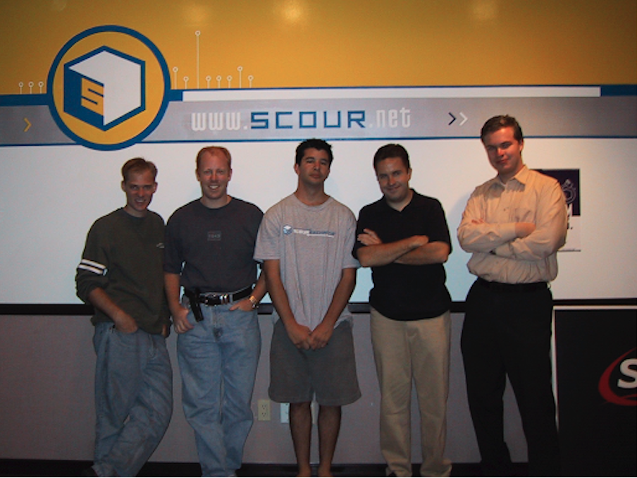 ...to work on Scour, a peer-to-peer search engine, with classmates Michael Todd and Vince Busam.