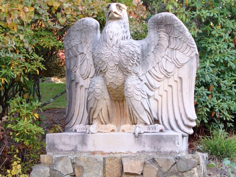 Today, only remnants of the old Penn Station structure survive, like this eagle statue.