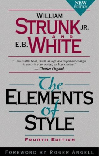  Writing: 'The Elements of Style' by William Strunk Jr. and E.B. White 