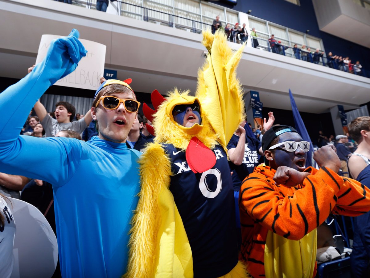 10. Xavier University —"All for one. One for all," is the motto at Xavier. Its students love to cheer on the Musketeers, especially at the men's basketball games and soccer games.