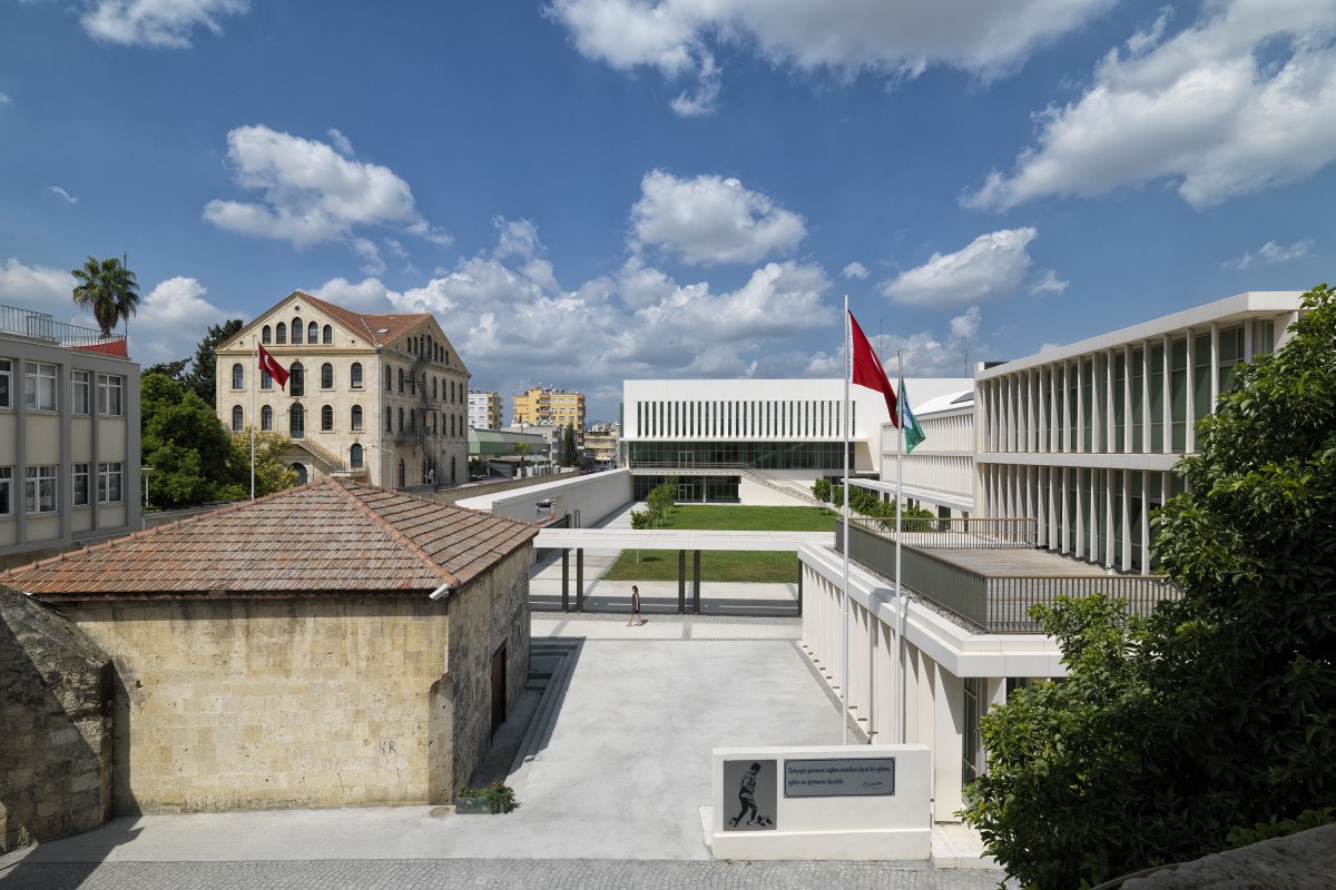 During the day, the TAC SEV New Campus in Tarsus, Turkey might look like an office park ...