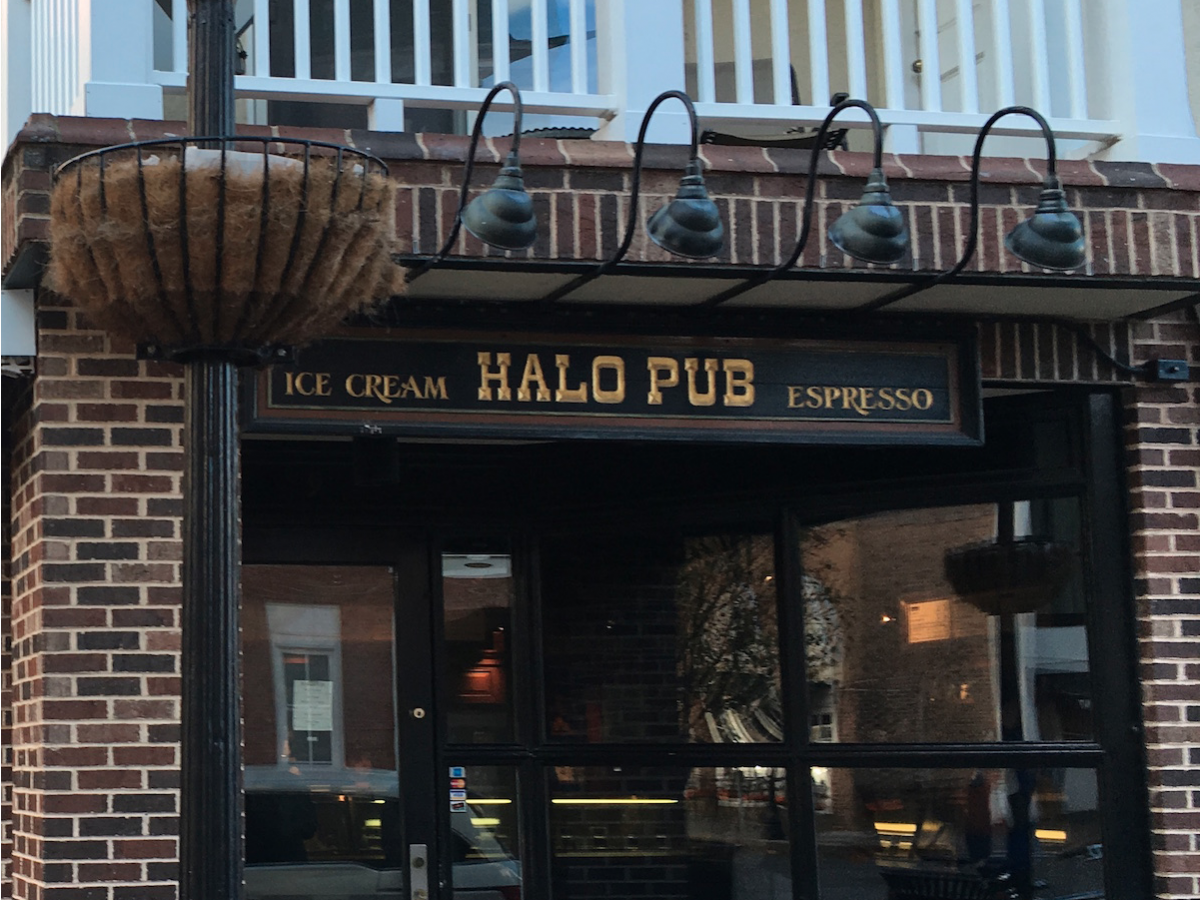 It was a little too cold for ice cream — but locals say Halo Pub is the place to go.