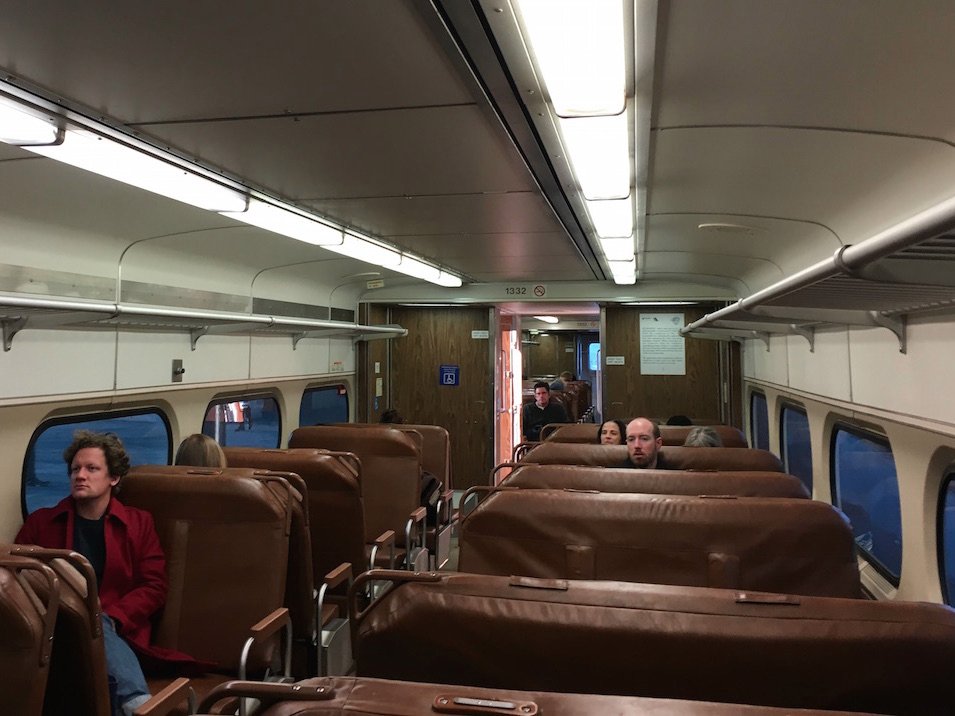 Once you arrive, you hop on the "Dinky," a small commuter train, from Princeton Junction to Princeton Station.