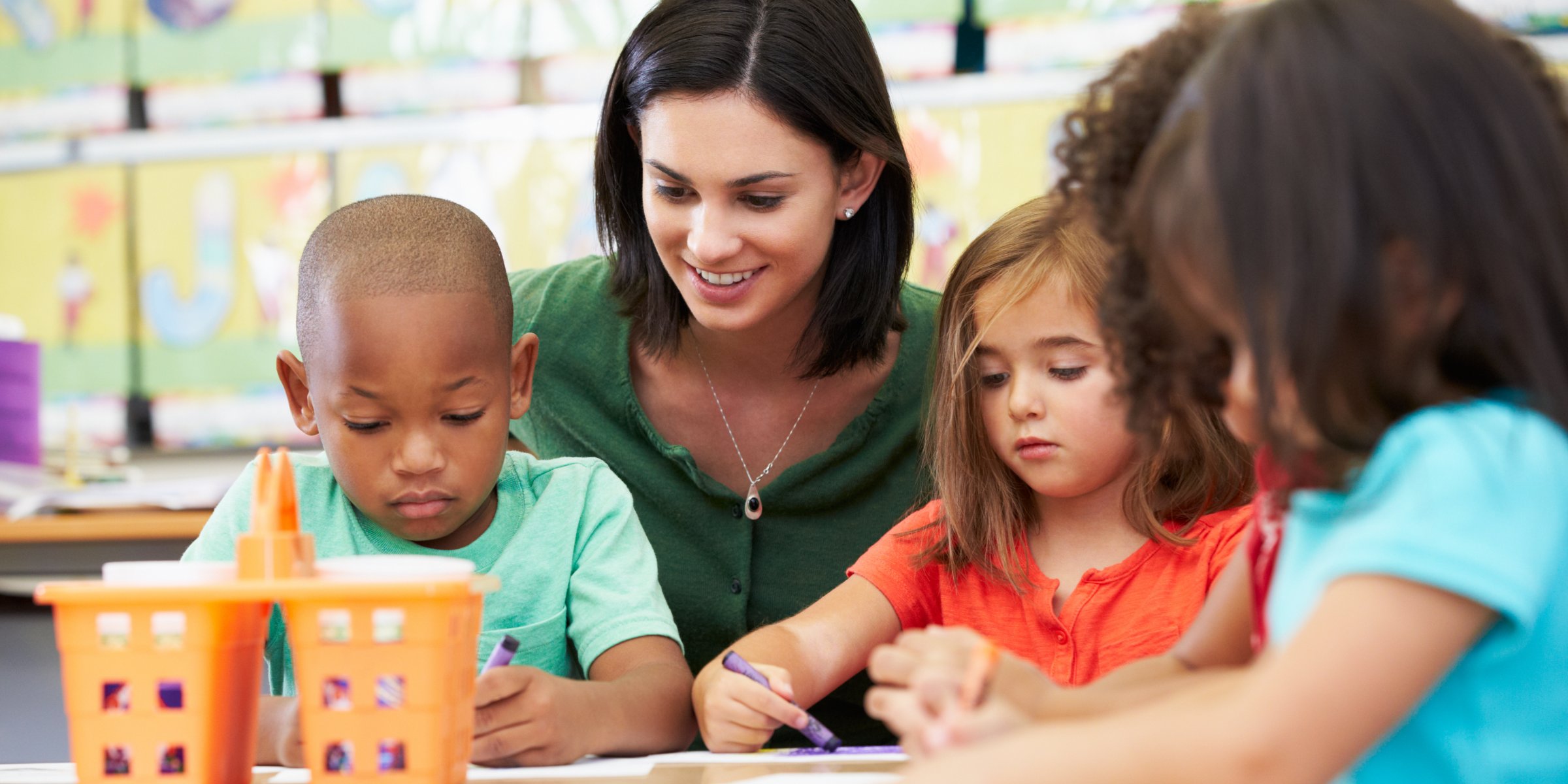 teacher and students