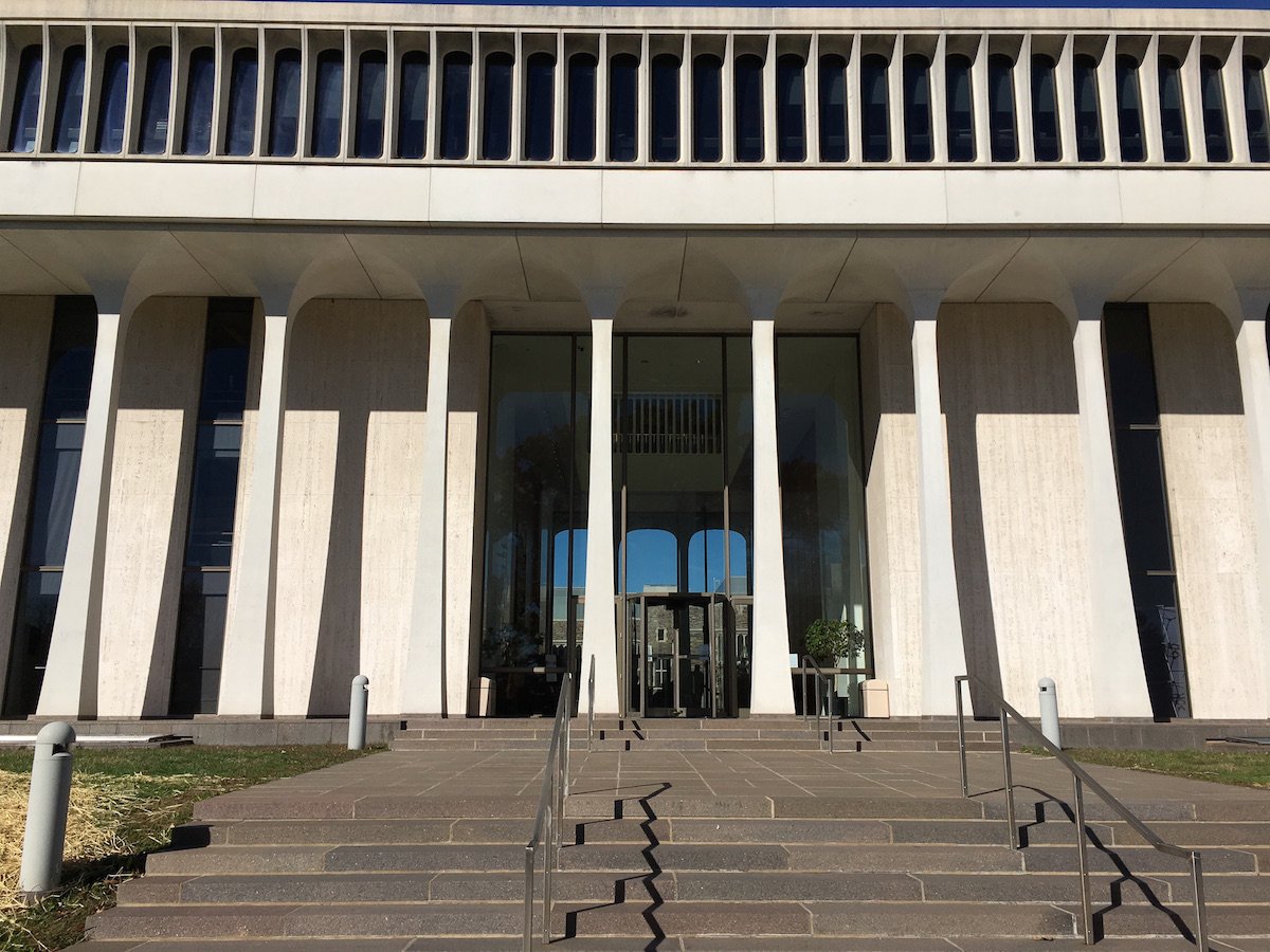 The psychology class I was there to attend is offered through the Woodrow Wilson School, located in Robertson Hall.