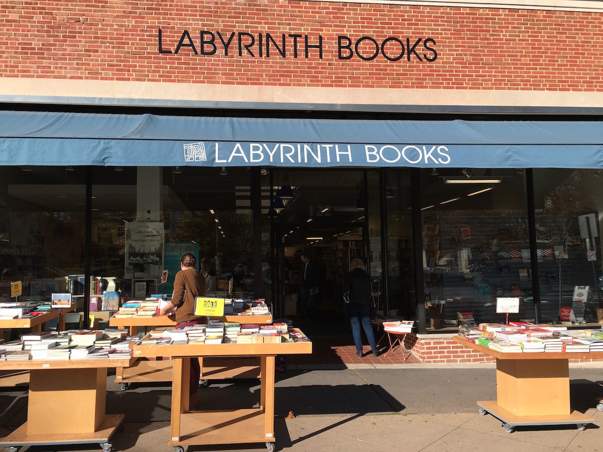 The sales on literature, cookbooks, and more outside Labyrinth Books, on Nassau Street, caught my attention.