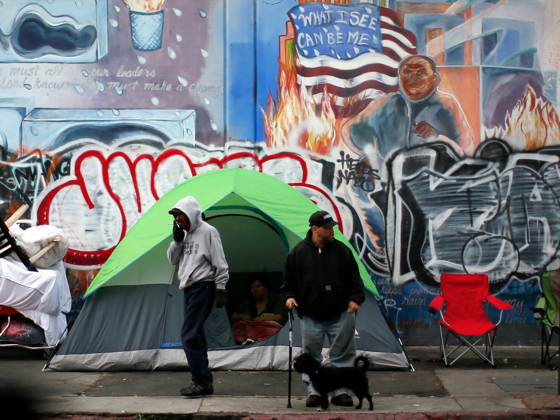 los angeles skid row homelessness